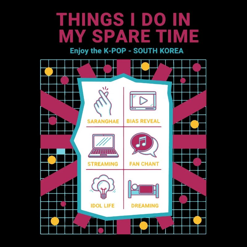 Choses que je fais pendant mon temps libre : j’aime la K-pop en Corée