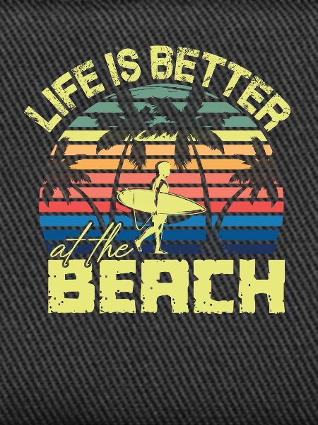 Beach Surfer Retro Sunset