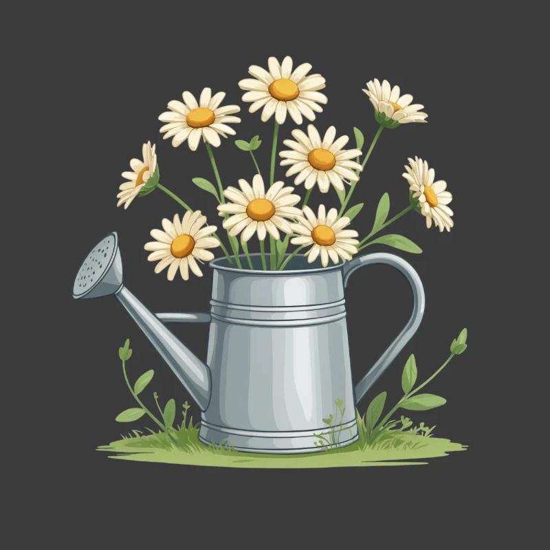 Gänseblümchen in der Gießkanne