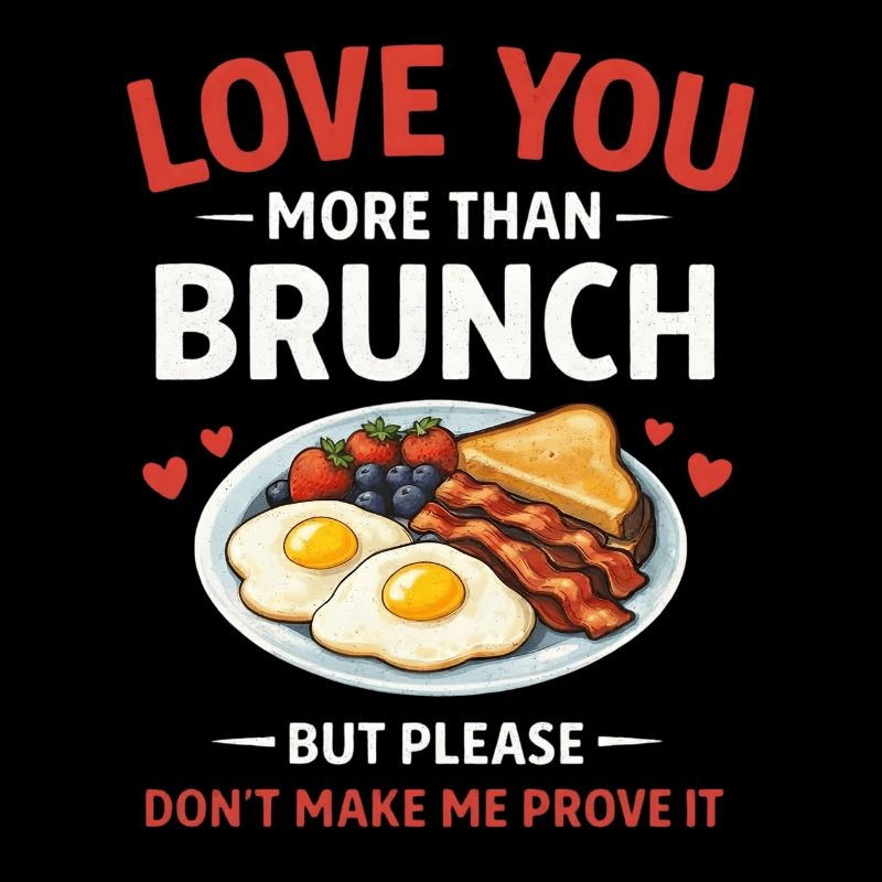Je t’aime plus que le brunch, la Saint-Valentin drôle.