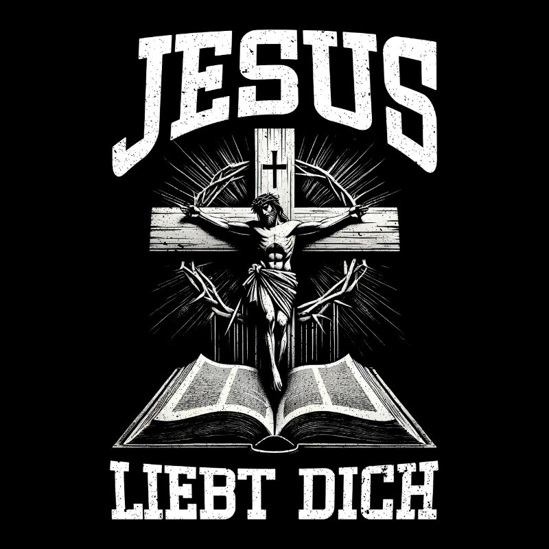 Jésus t’aime, croyant catholique chrétien