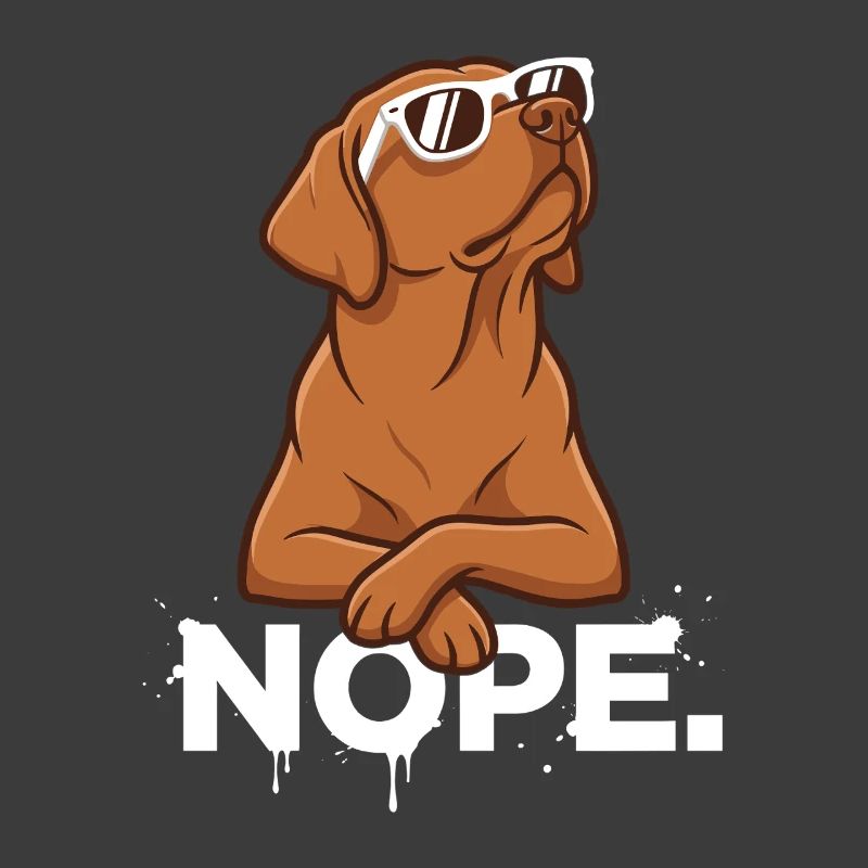 Cool Foxred Labrador: Nope Statement
