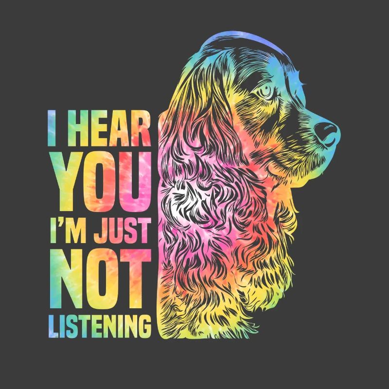 Regenbogen Tier Hund Cocker Spaniel