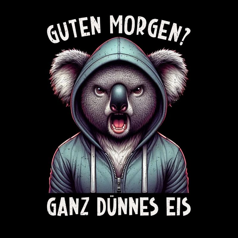 Bonjour, très mince koala à glace, endormis