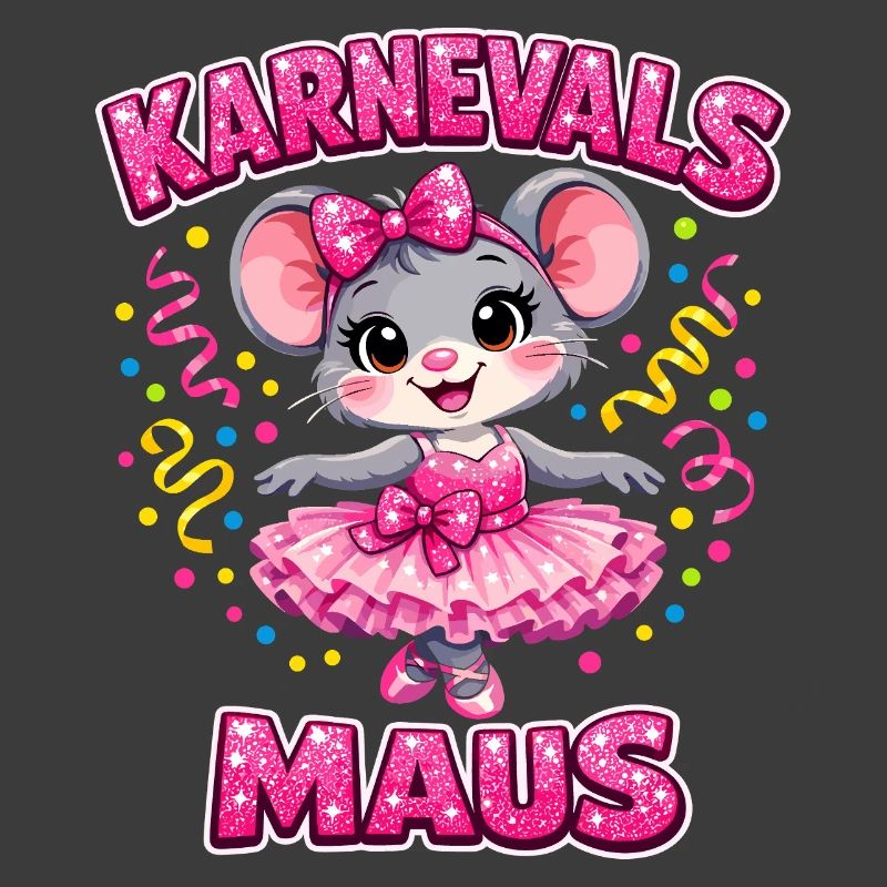 Karnevalsmaus Karneval Konfetti Geschenk