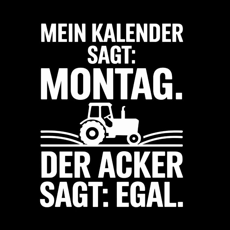  Mein Kalender Sagt Montag Der Acker Sagt Egal