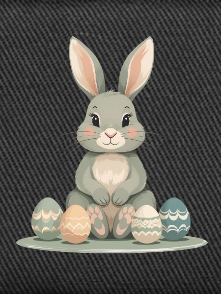 Pastel Bunny Easter Eggs