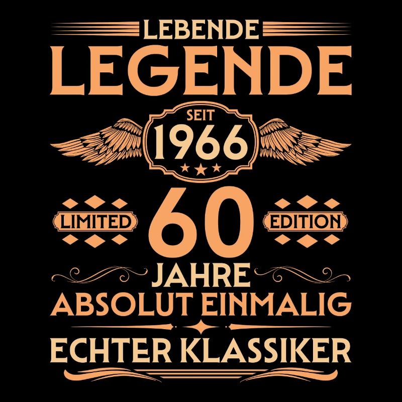 Absolument unique. Né en 1966, 60e anniversaire