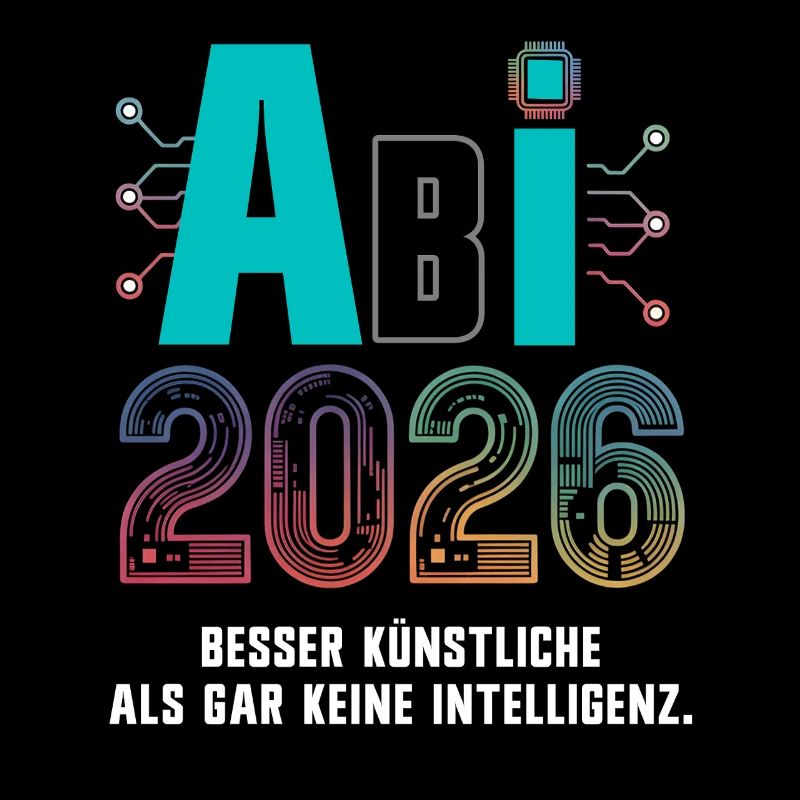 Abitur 2026 - KI AI Spruch Abi 2026 - Devise de l’Abitur
