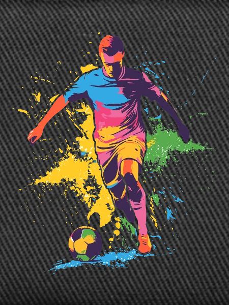 Farbspritzer Fußballheld