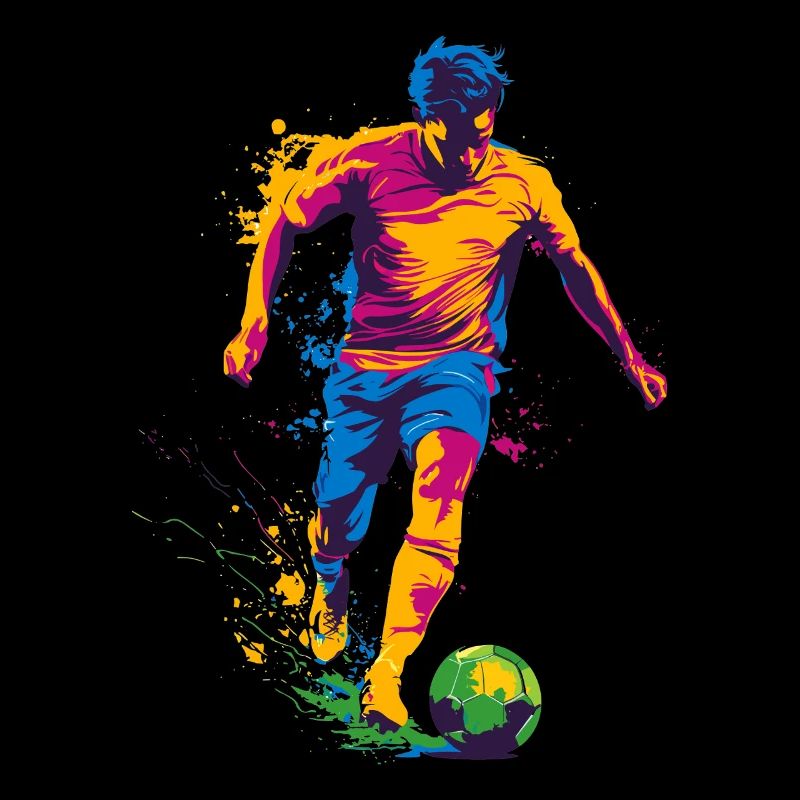 Farbspritzer Fußballheld
