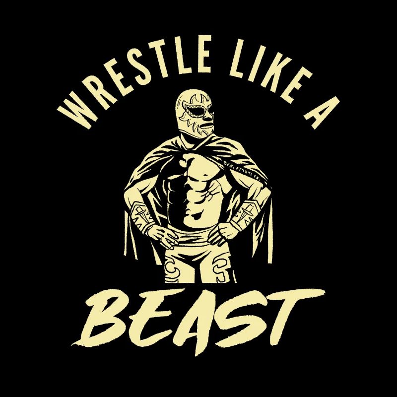 Wrestle Like a Beast Motivational Design