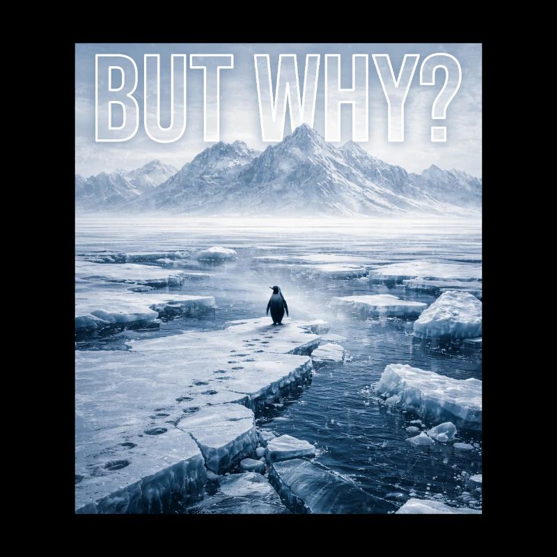 But Why Penguin Meme Existential Sad Humor Mood