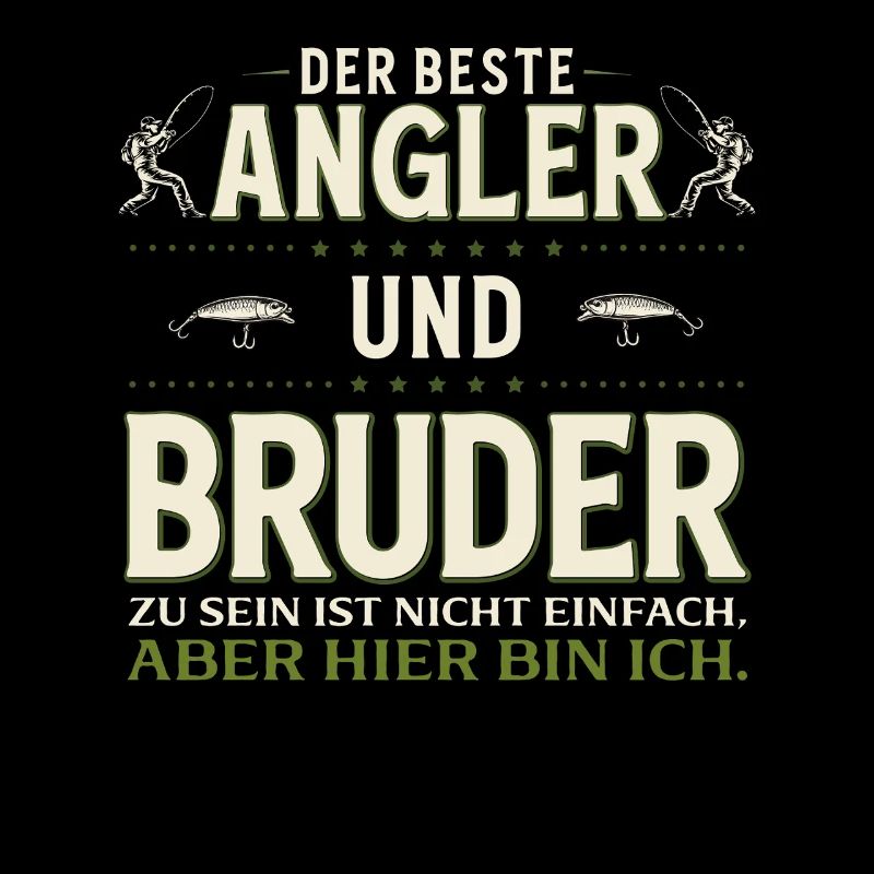 Angler Bruder Nicht einfach. Hier bin ich Angeln