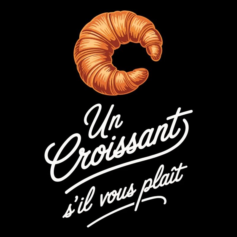 Frankreich Frühstück Un Croissant S’il Vous Plait