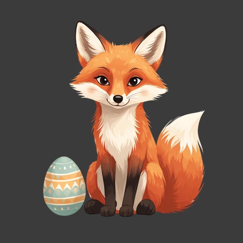 Easter fox with soft style