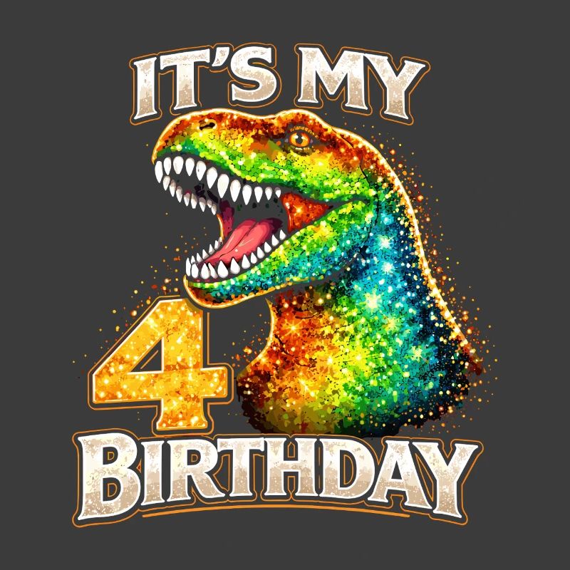C’est mon 4e anniversaire Dino Geburtstag