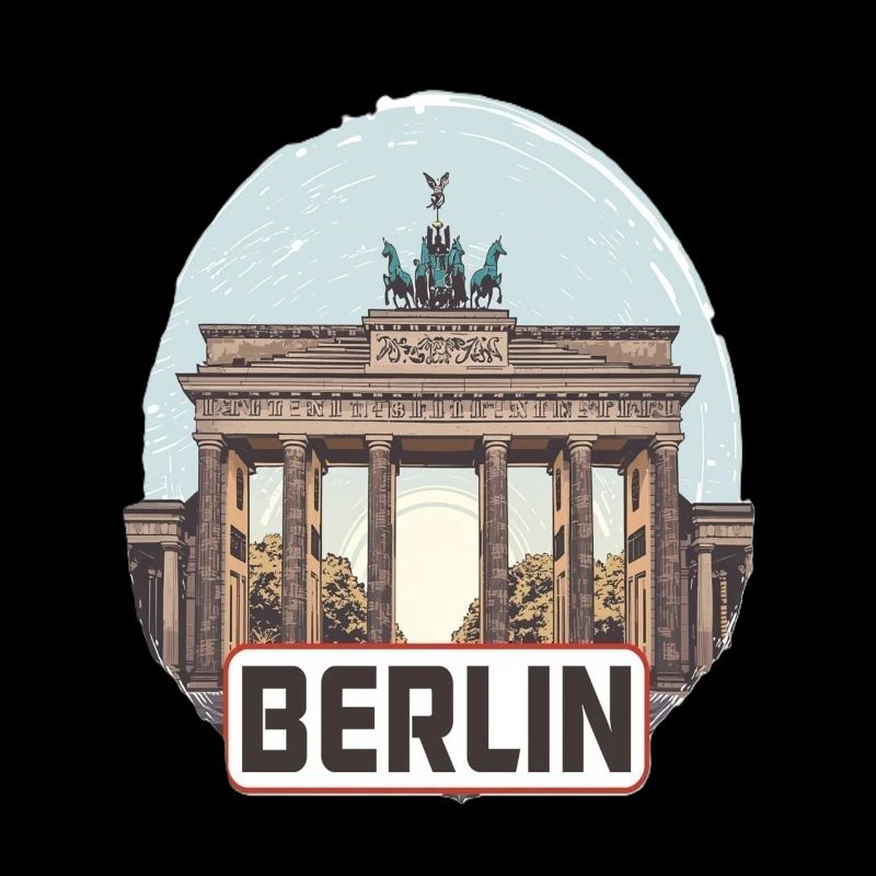 Berlin Germany Brandenburg Gate Souvenir Design