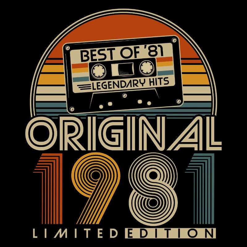 Original 1981 Retro Vintage Birthday Gift