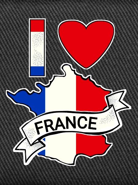 France - Flag - Map
