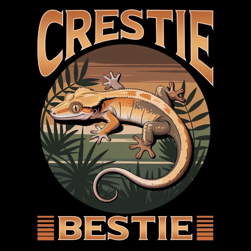 Funny Reptile Crested Gecko