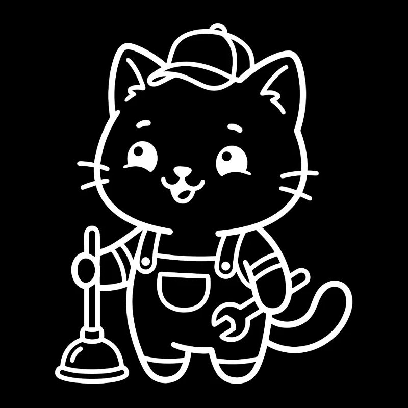 Klempner Kawaii Katze