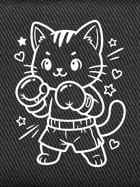 Boxing Kawaii Cat