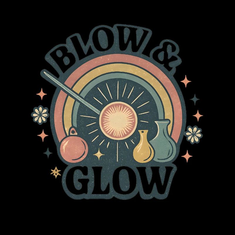 Glasblasen-Glow | Glasbläser Retro
