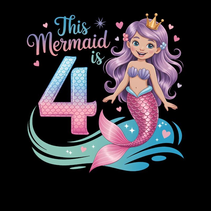 4e anniversaire de la sirène 4 ans