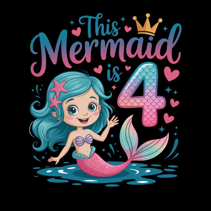 4e anniversaire de la sirène 4 ans