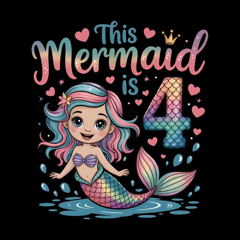 4e anniversaire de la sirène 4 ans