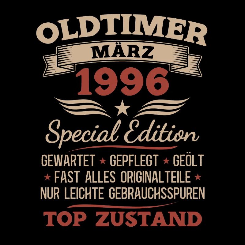 30. Geburtstag Geschenk Mann Oldtimer März 1996