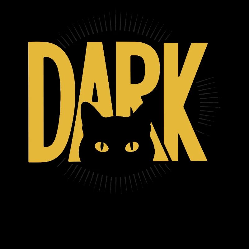 DARK Cat Eyes Minimal Design