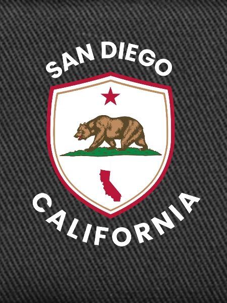 San Diego Bärenzeichen Flagge
