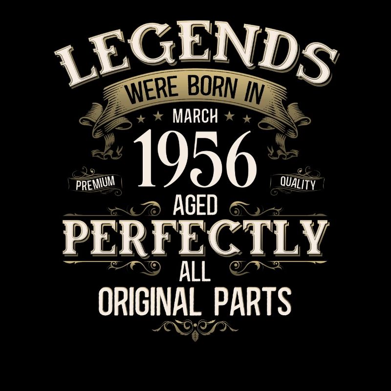 70. Geburtstag Geschenk Mann Vintage März 1956
