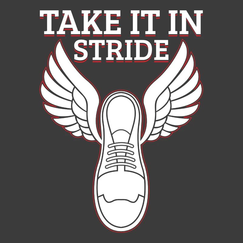 Marathon Runner Take It In Stride Running