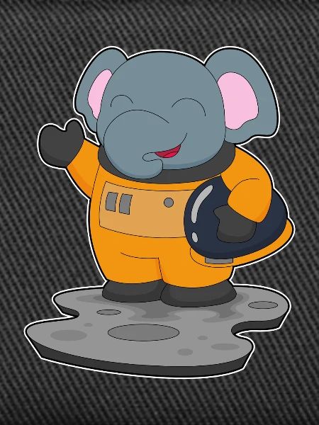 Elephant Astronaut Space
