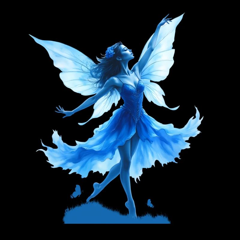 Blue Fairy in Flight