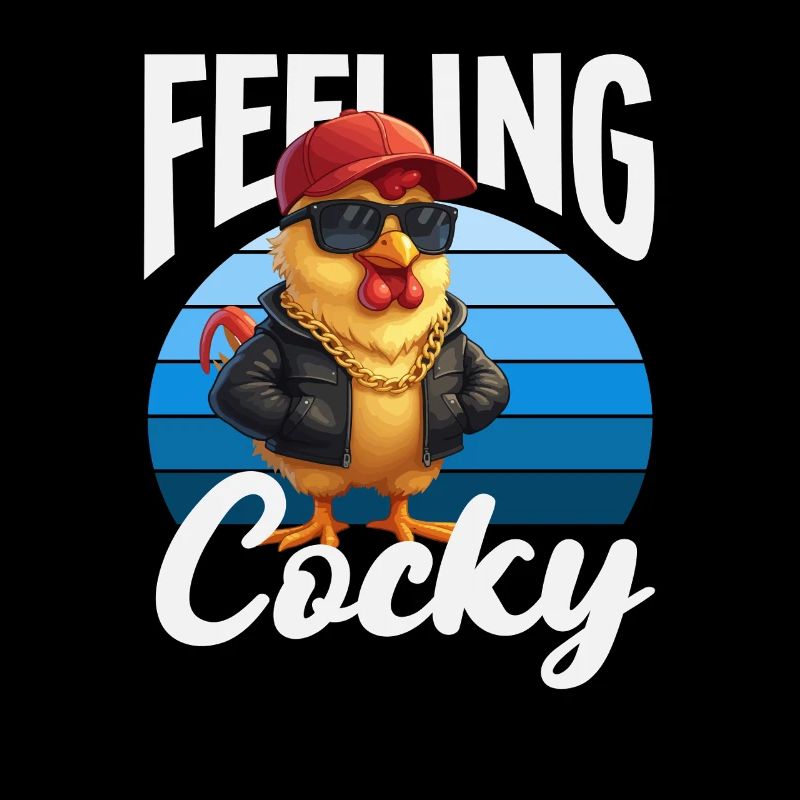 Jeu de mots drôle avec le coq qui se sent arrogant