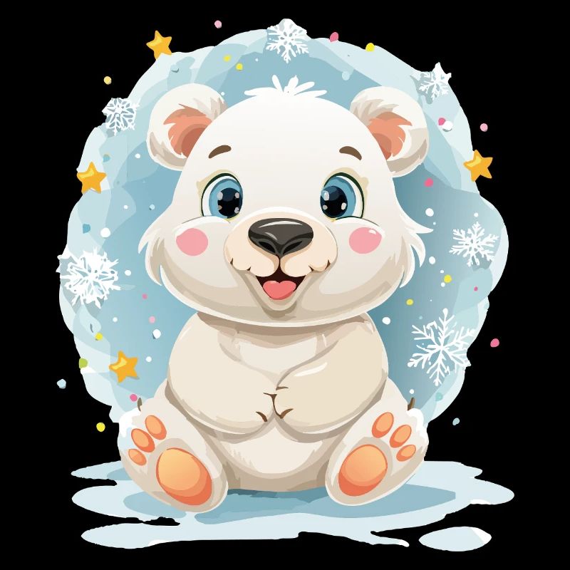 Polarbärchen im Winterzauber
