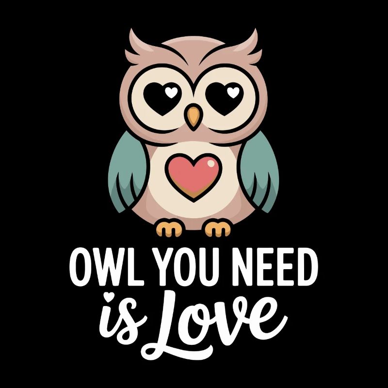 Eulen Owl You Need Is Love Eule Liebe Valentinstag