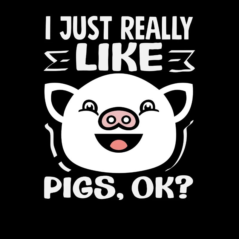 J’aime vraiment les cochons. OK. Beau visage.