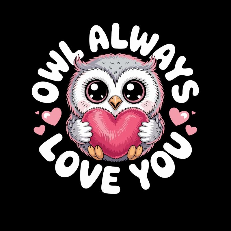 Eulen Owl Always Love You Liebe Valentinstag Eule