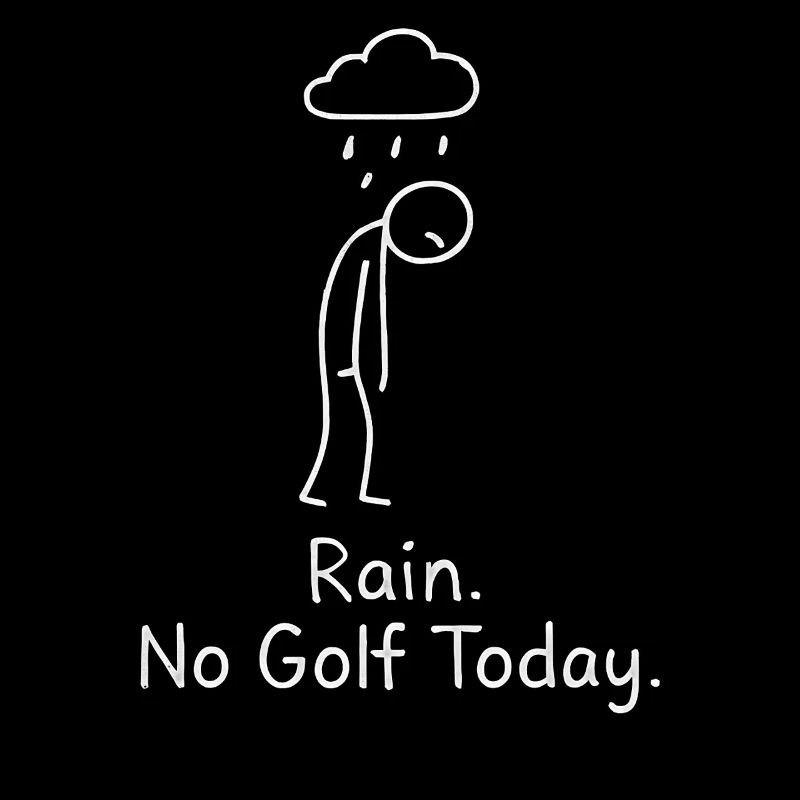 Rain No Golf Today Golfspieler Geschenkidee Golfer