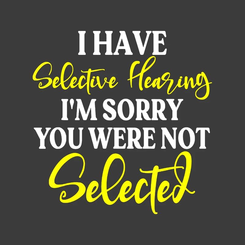 Audition sélective non sélectionnée