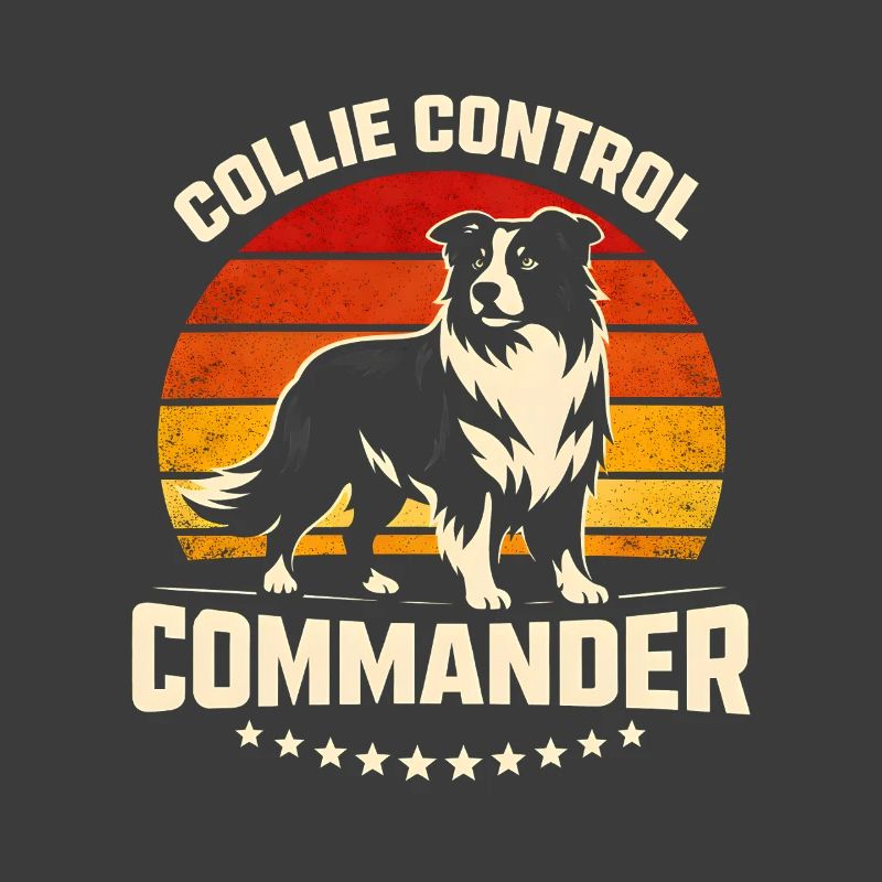 Collie Commando | Border Collie Retro