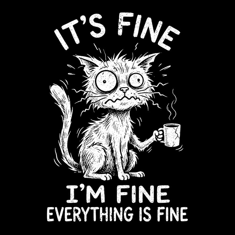 It's Fine I'm Fine Everything is Fine Cats