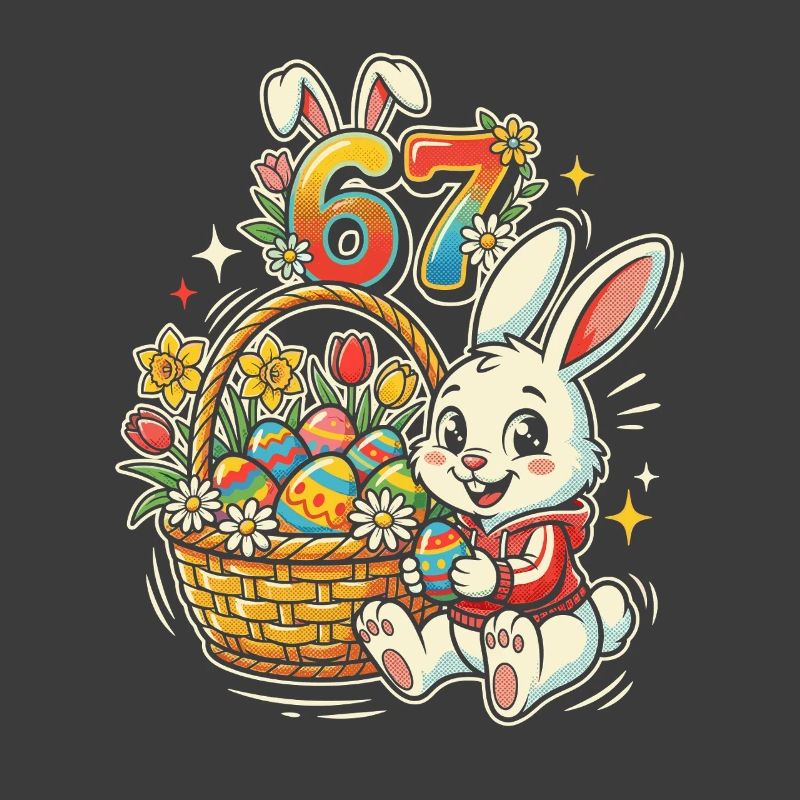 Easter Bunny with Colorful Easter Egg 67