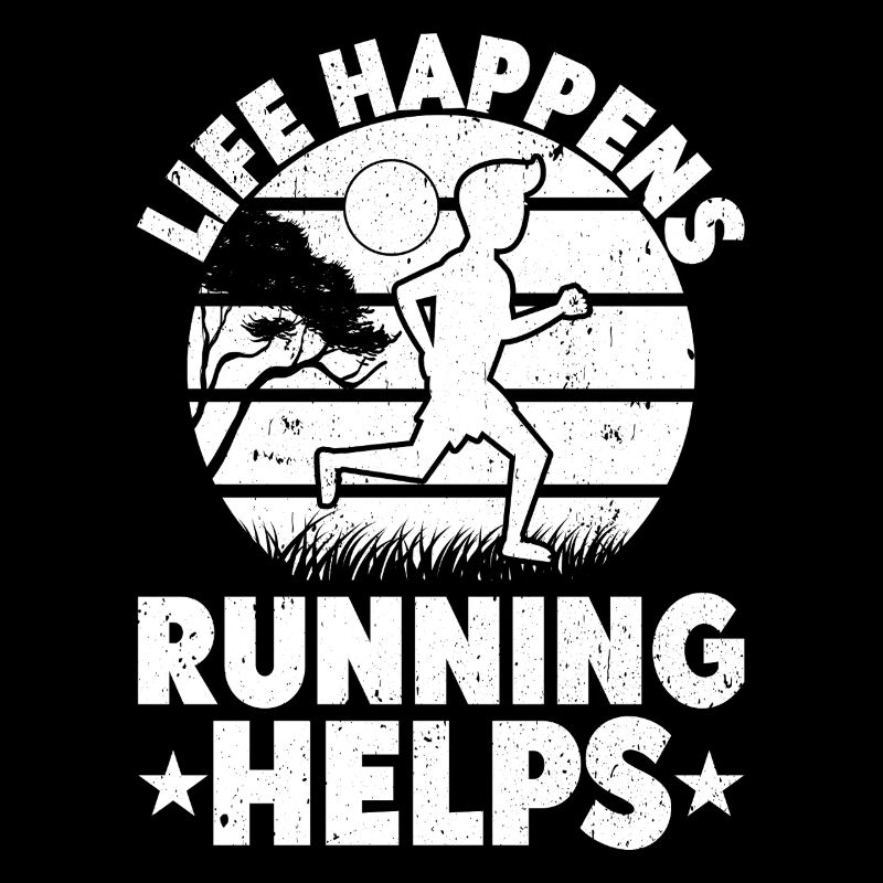 Marathon Runner Life Happens Running Helps