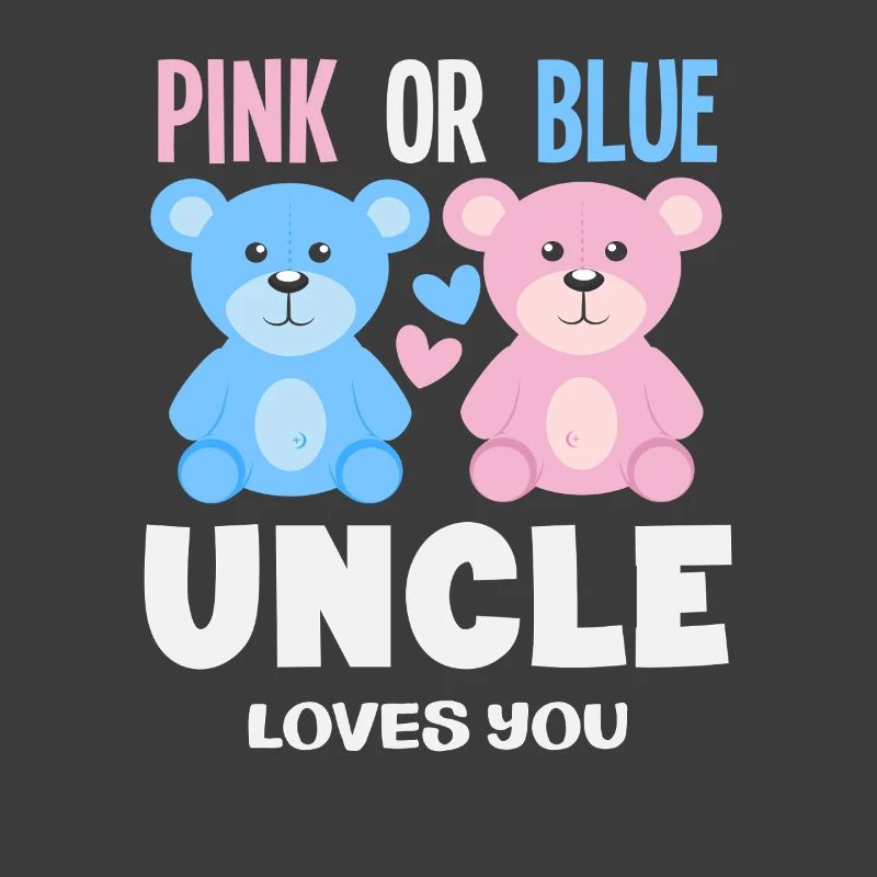 Pink Oder Blau Onkel Liebt Dich